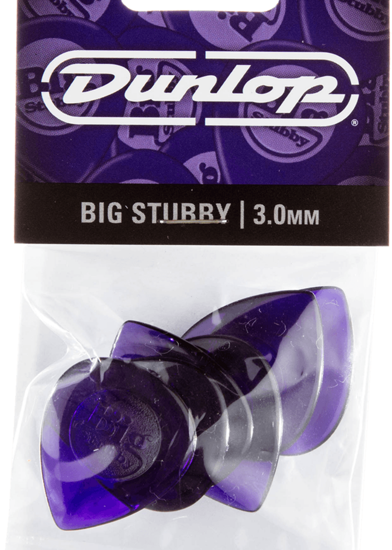 Dunlop Dunlop 475P300 Big Stubby Player's Pack Plectrum 3.00 mm (6 stuks)