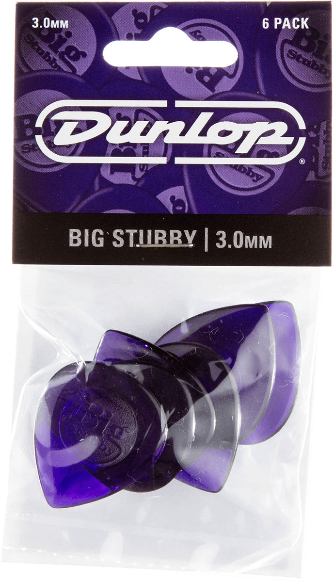Dunlop 475P300 Big Stubby Player's Pack Plectrum 3.00 mm (6 stuks)