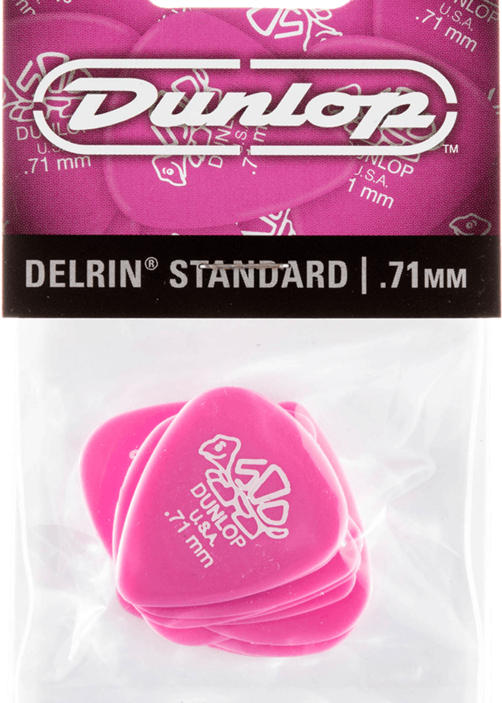 Dunlop Dunlop 41R71 Delrin 500 Standard Player's Pack Plectrum 0.71 mm (12 stuks)