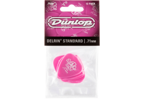 Dunlop Delrin 500 Plectrum 0.71 mm (12 stuks)
