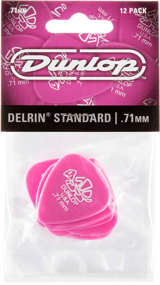Dunlop 41R71 Delrin 500 Standard Player's Pack Plectrum 0.71 mm (12 stuks)