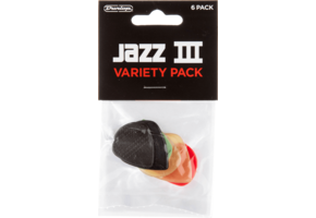 Dunlop Jazz III Variety Pack Plectrum (6 stuks)