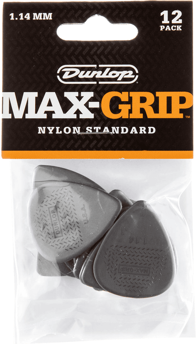 Dunlop 449P114 Max Grip Standard Player's Pack Plectrum 1.14 mm (12 stuks)