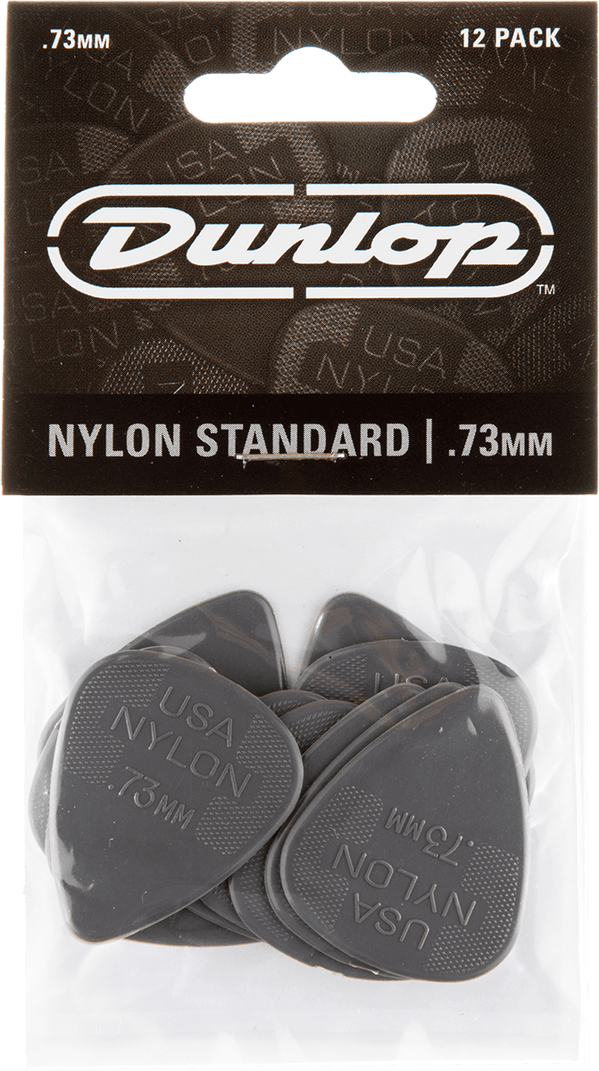 Dunlop 44P073 Nylon Standard Player's Pack Plectrum 0.73 mm (12 stuks)