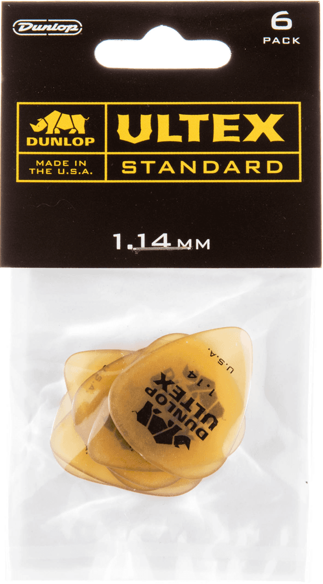 Dunlop 427P114 Ultex Sharp Player's Pack Plectrum 1.14 mm (6 stuks)