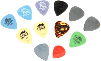Dunlop PVP102 Plectrum Variety Pack Medium/Heavy (12 stuks)