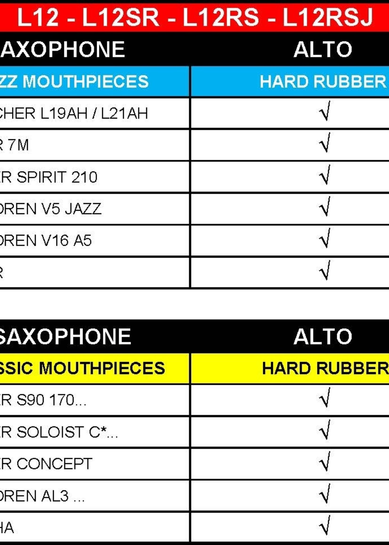 BG BG L12 Standard Rietbinder voor Altsaxofoon (met dop)