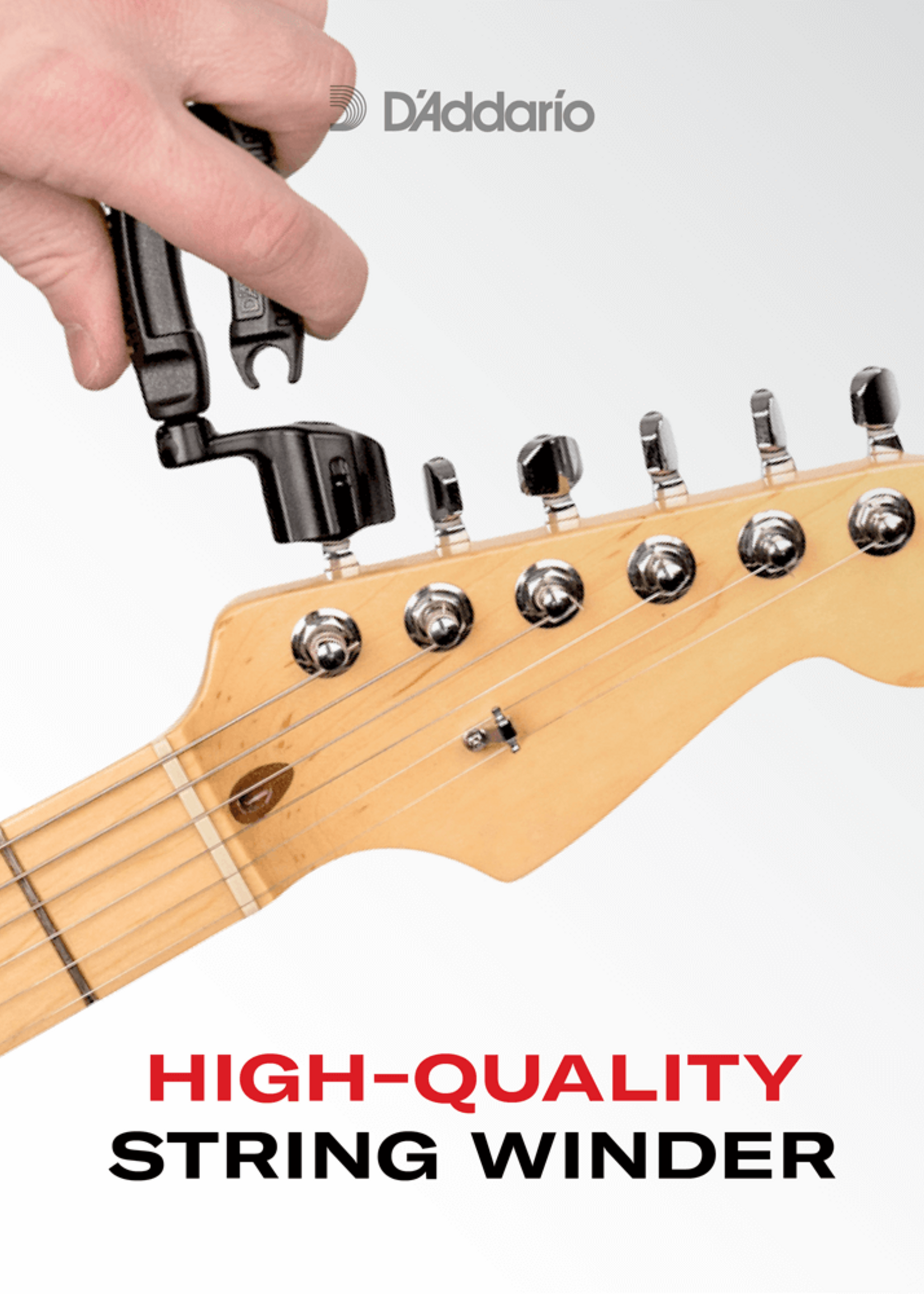 D'Addario D'Addario Pro-Winder DP0002 All-in-One Snaarwinder, Knipper & Pinhouder (Zwart)