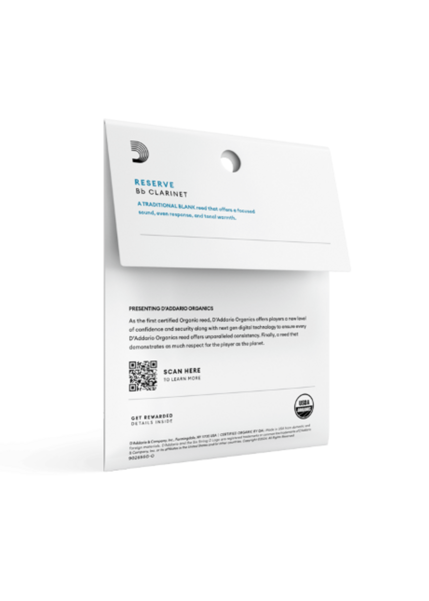 D'Addario D'addario Organic Reserve besklarinet, 3-pack