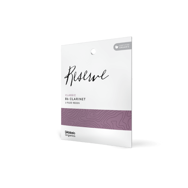 D'Addario Organic Reserve Classic besklarinet, 3-pack