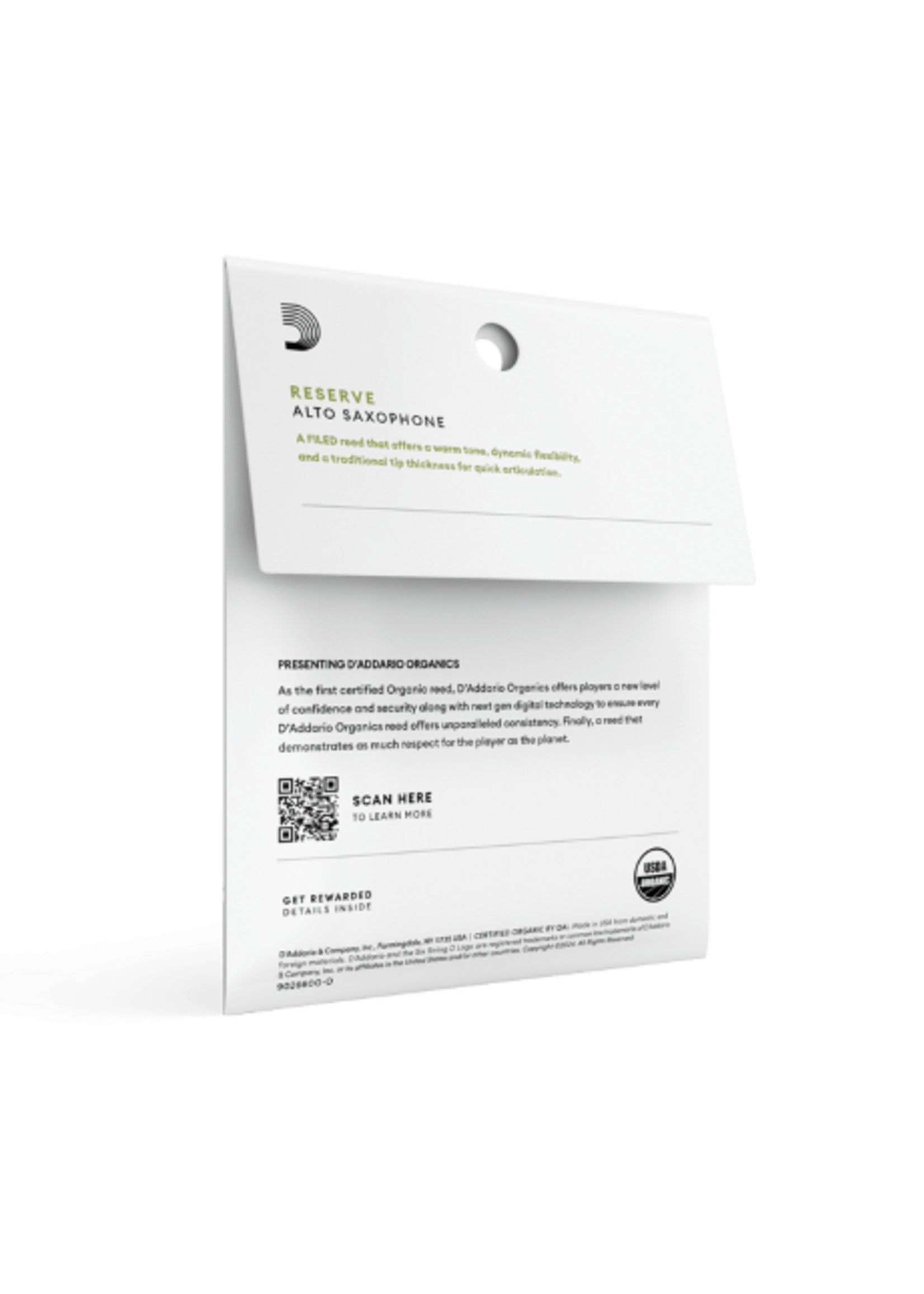 D'Addario D'Addario Organic Reserve altsaxofoon, 3-pack