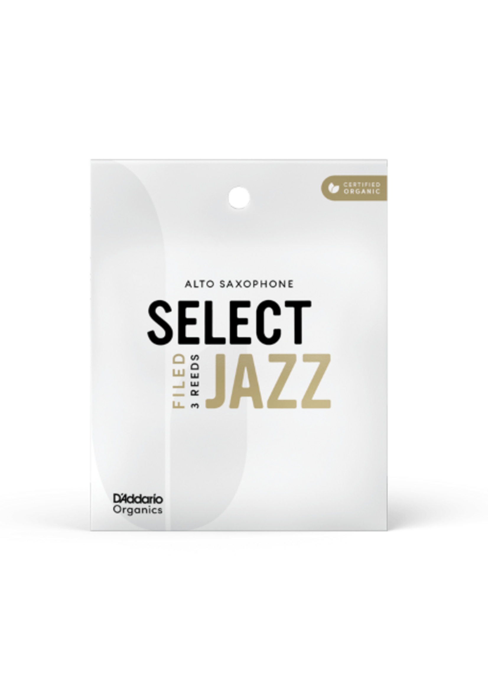 D'Addario Organic Select Jazz Filed altsaxofoon, 3-pack