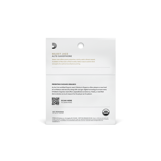 Organic Select Jazz Filed altsaxofoon, 3-pack