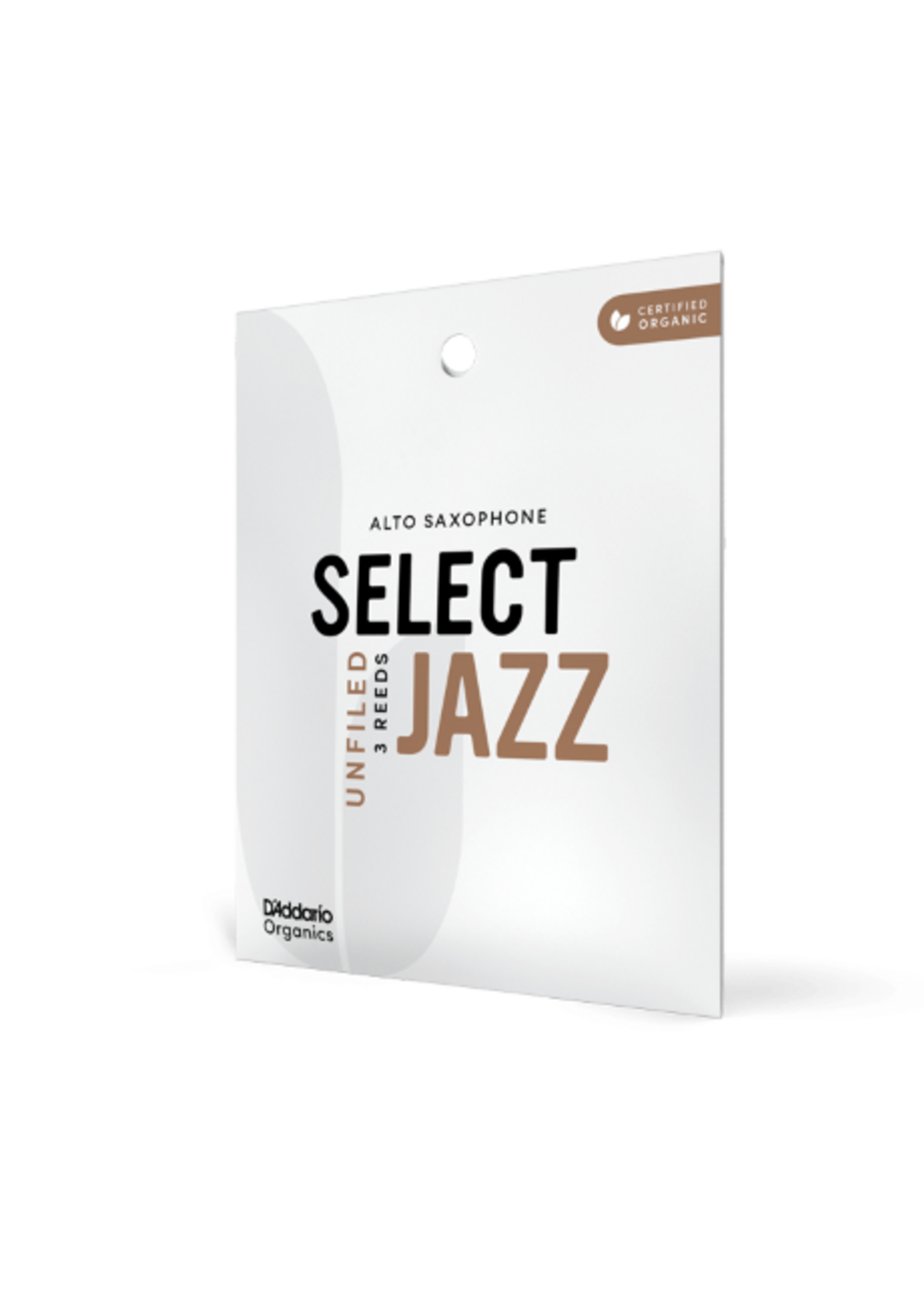 D'Addario D'Addario Organic Select Jazz Unfiled altsaxofoon, 3-pack