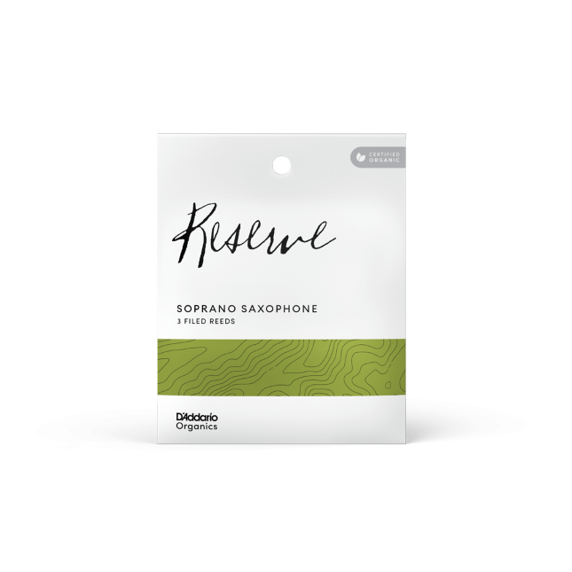 D'Addario Organic Reserve sopraan rieten, 3-pack