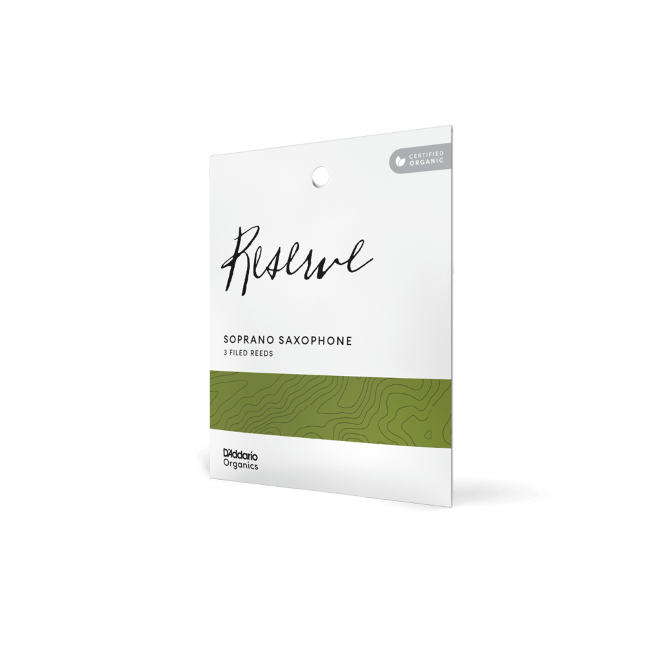D'Addario Organic Reserve sopraan rieten, 3-pack