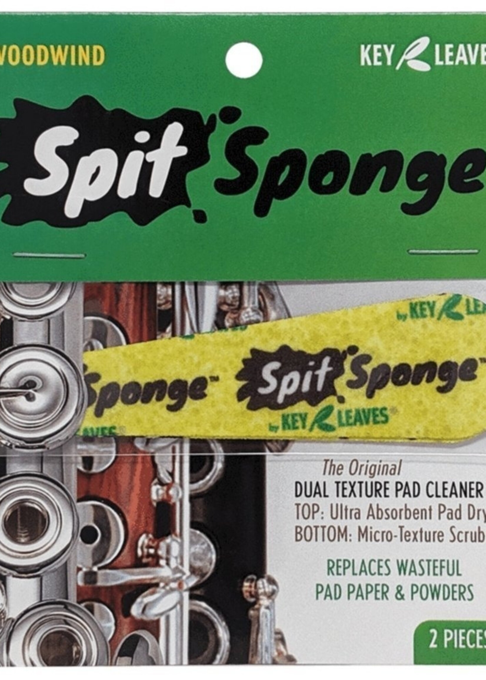 Key Leaves Key Leaves Spit Sponge – Reinigingsspons voor houtblaasinstrumenten