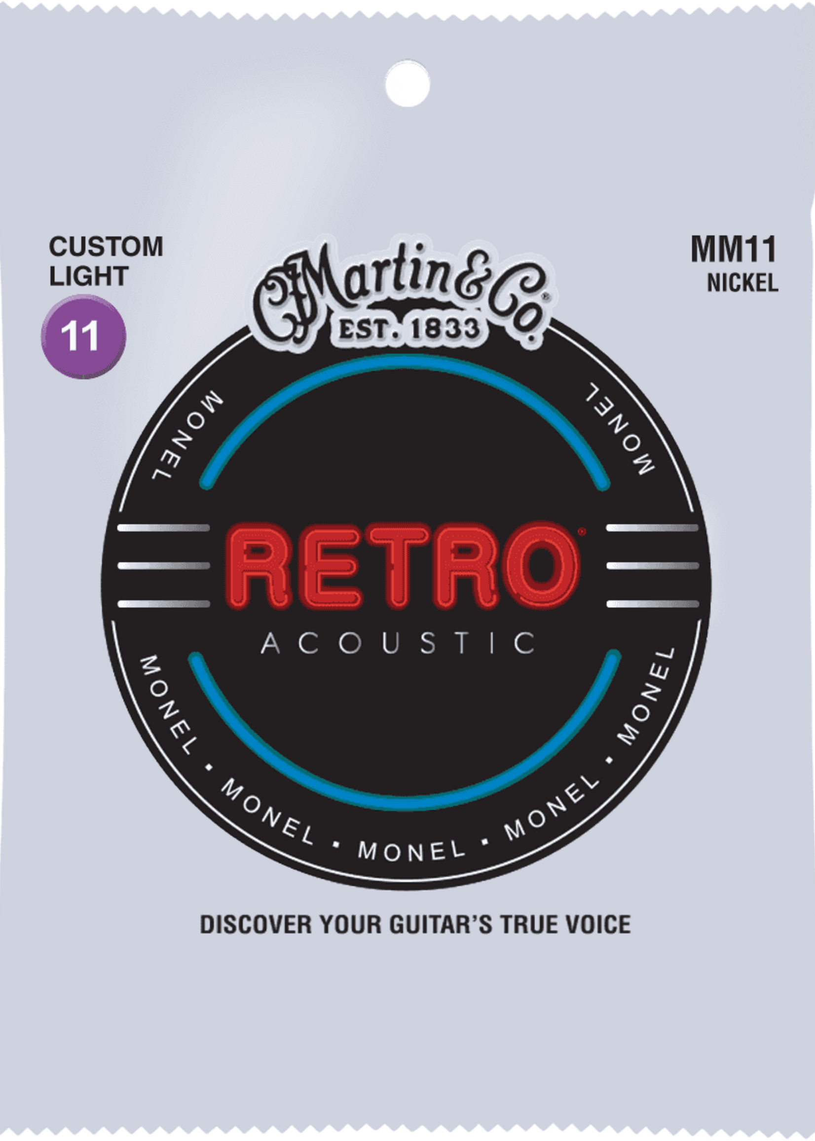 C.F MARTIN & CO Martin MM11 Retro Acoustic Custom Light - Monel legering