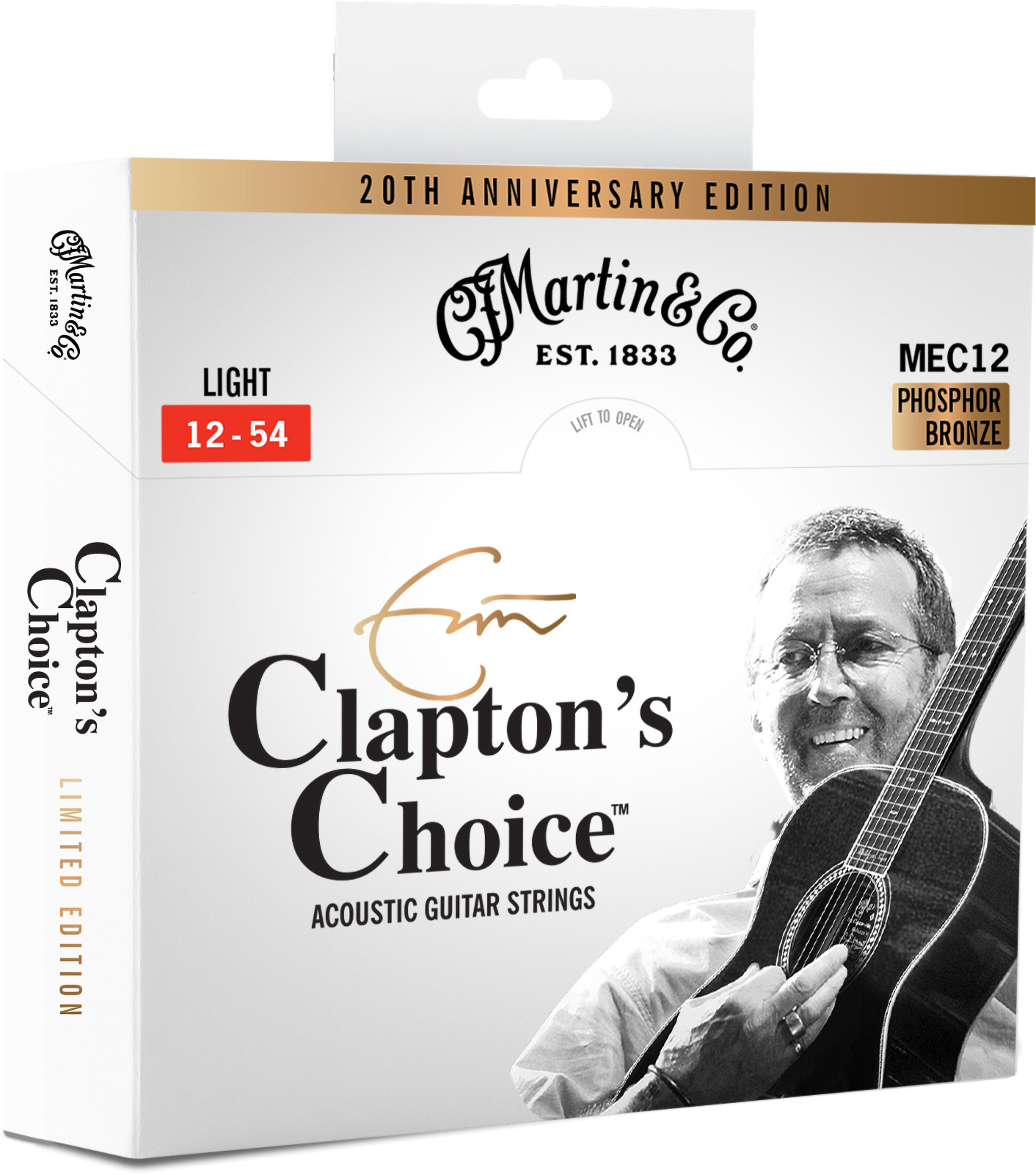 Martin MEC12 Eric Clapton Signature Light - 92/8 Phosphor Bronze