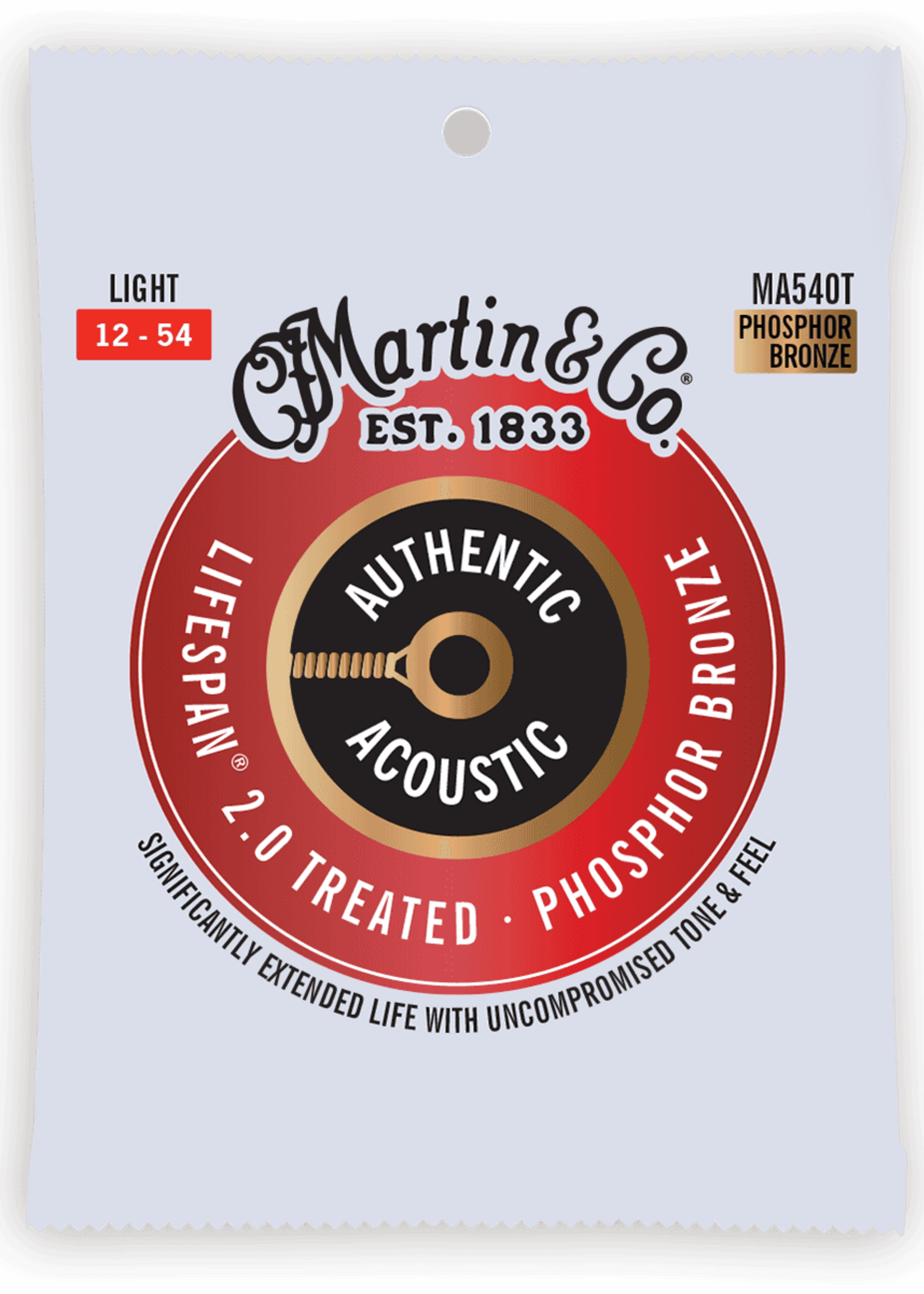 C.F MARTIN & CO Martin MA540T Authentic Treated Light - 92/8 Phosphor Bronze