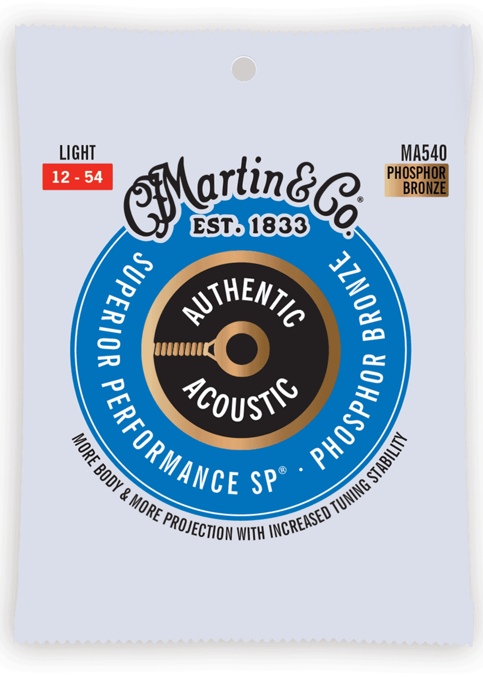 C.F MARTIN & CO Martin MA540 Authentic Light - 92/8 Phosphor Bronze