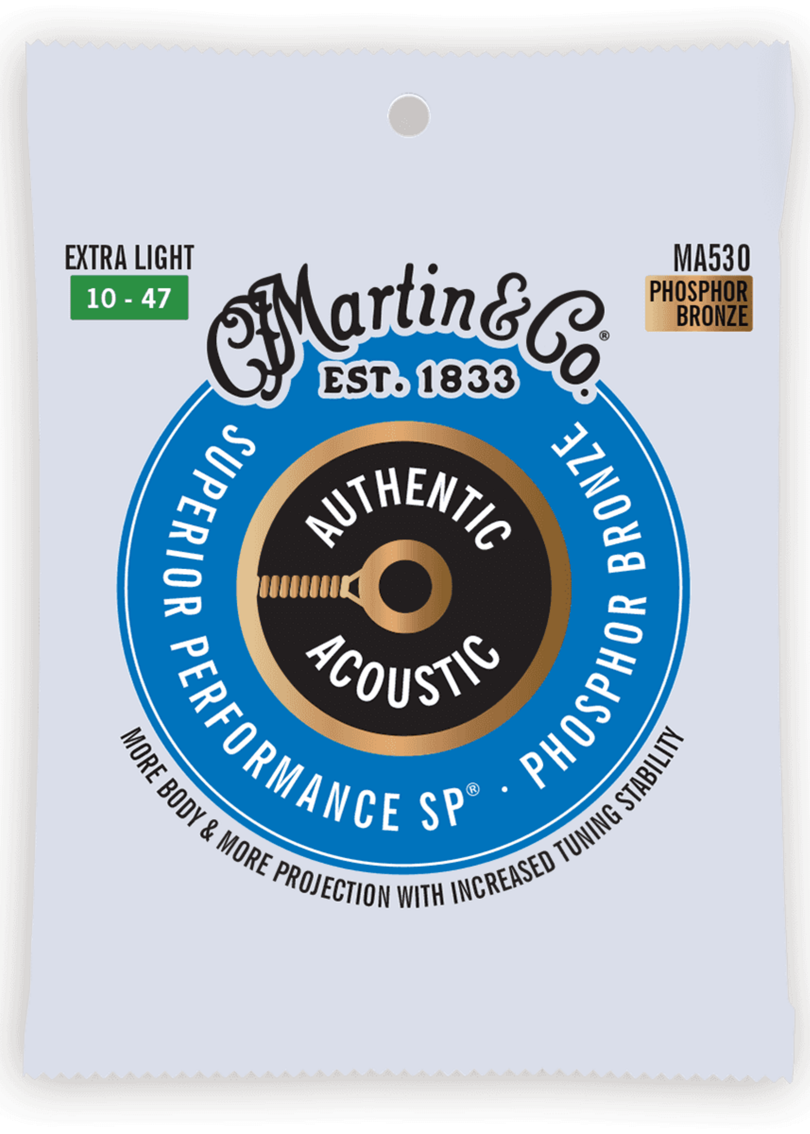 C.F MARTIN & CO Martin MA530 Authentic Extra Light - 92/8 Phosphor Bronze