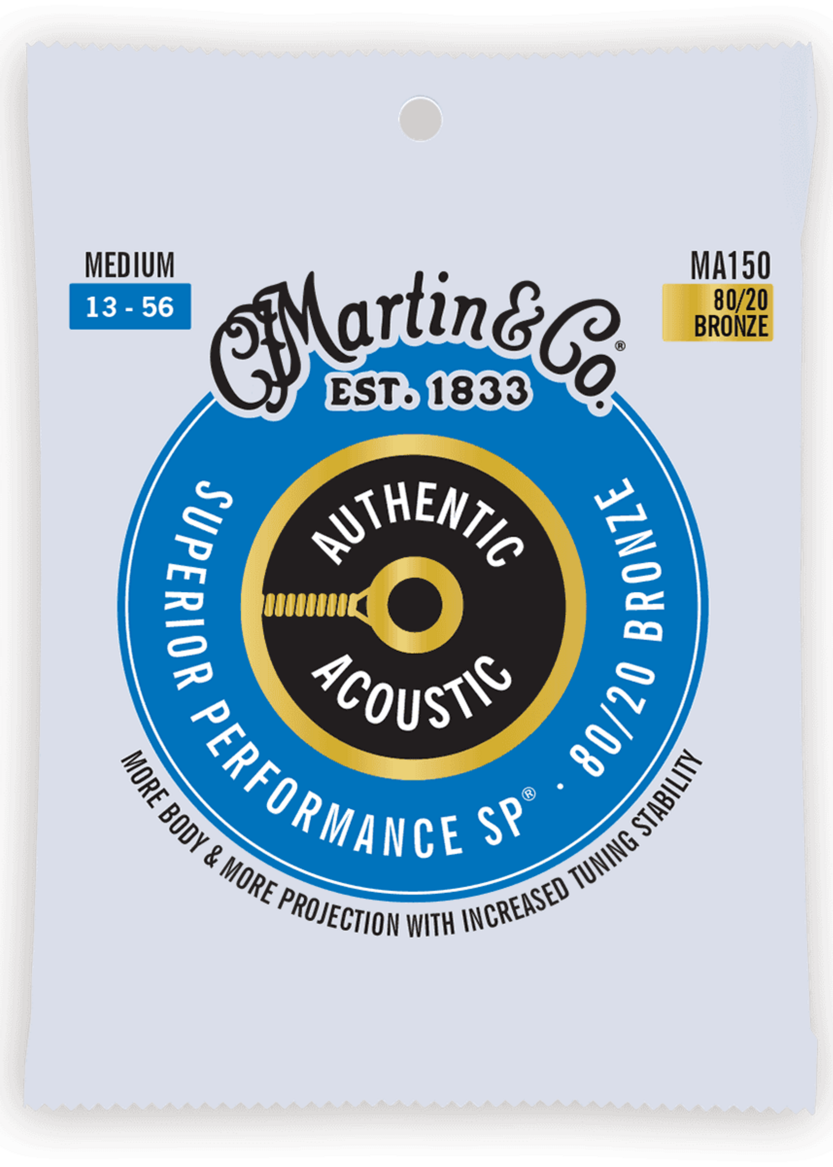 C.F MARTIN & CO Martin MA150 Authentic Medium - 80/20 Bronze