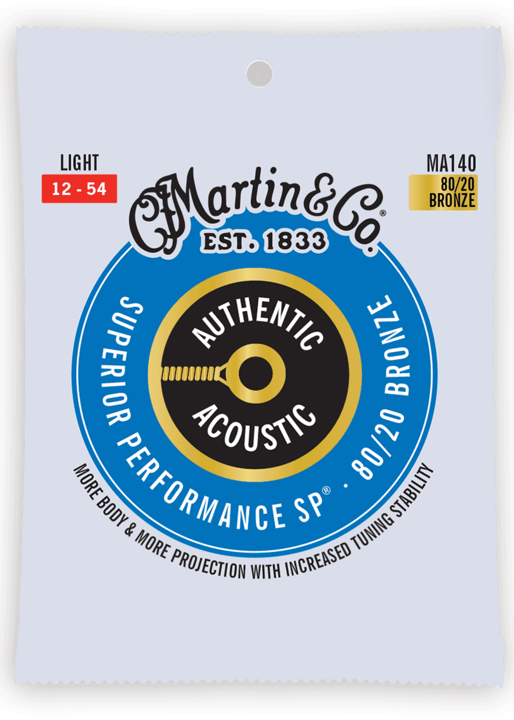 C.F MARTIN & CO Martin MA140 Authentic Light - 80/20 Bronze