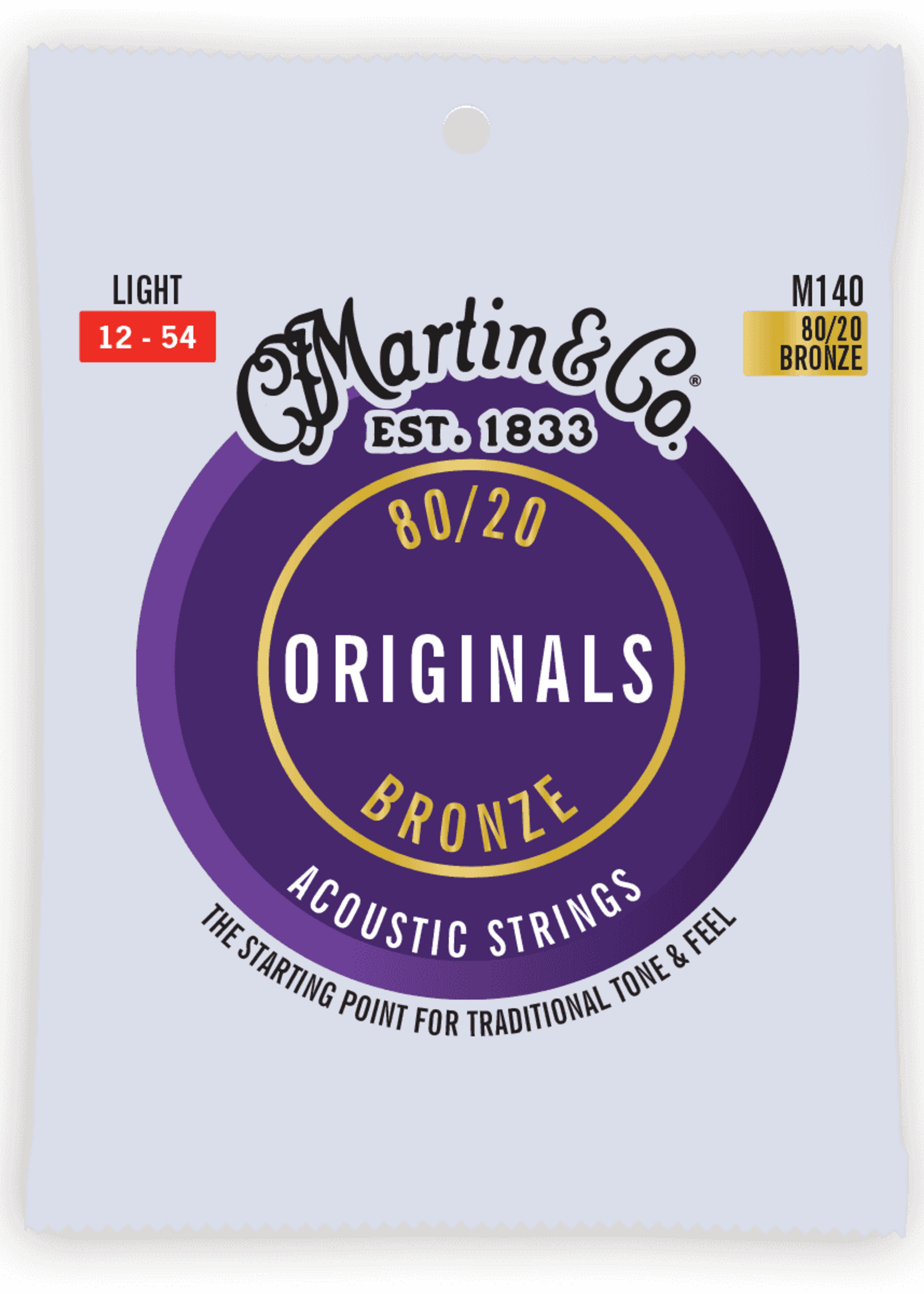 C.F MARTIN & CO Martin M140 Originals Light - 80/20 Bronze