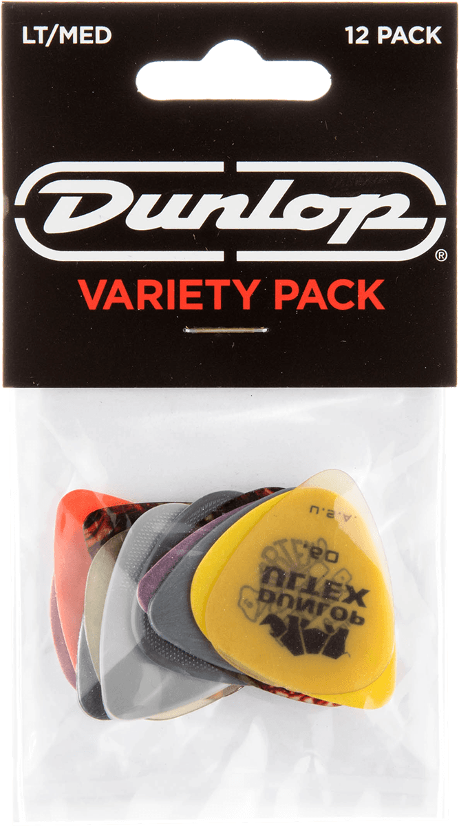 Dunlop PVP101 Plectrum Variety Pack Light/Medium (12 stuks)