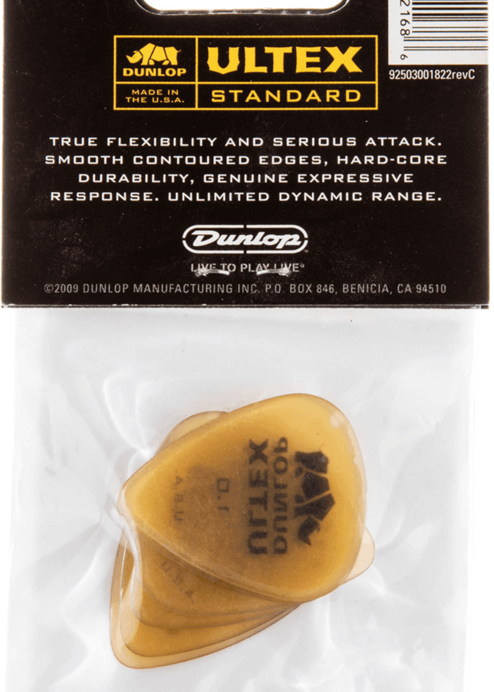 Dunlop Dunlop 427P100 Ultex Sharp Player's Pack Plectrum 1.00 mm (6 stuks)