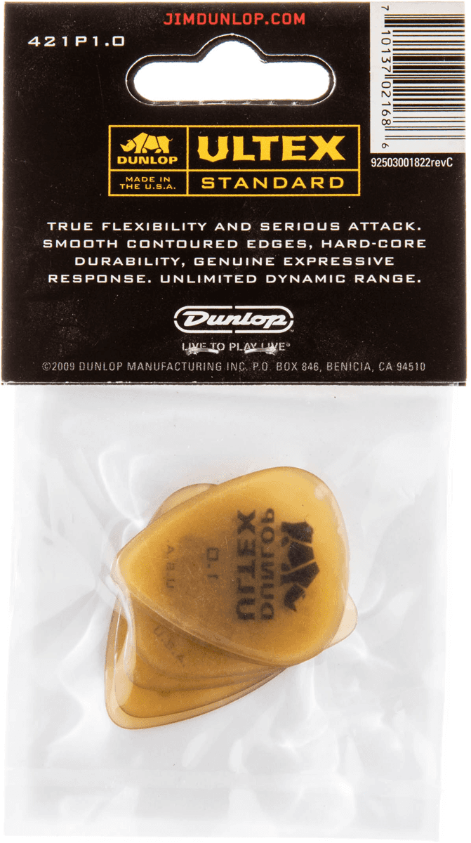 Dunlop 427P100 Ultex Sharp Player's Pack Plectrum 1.00 mm (6 stuks)