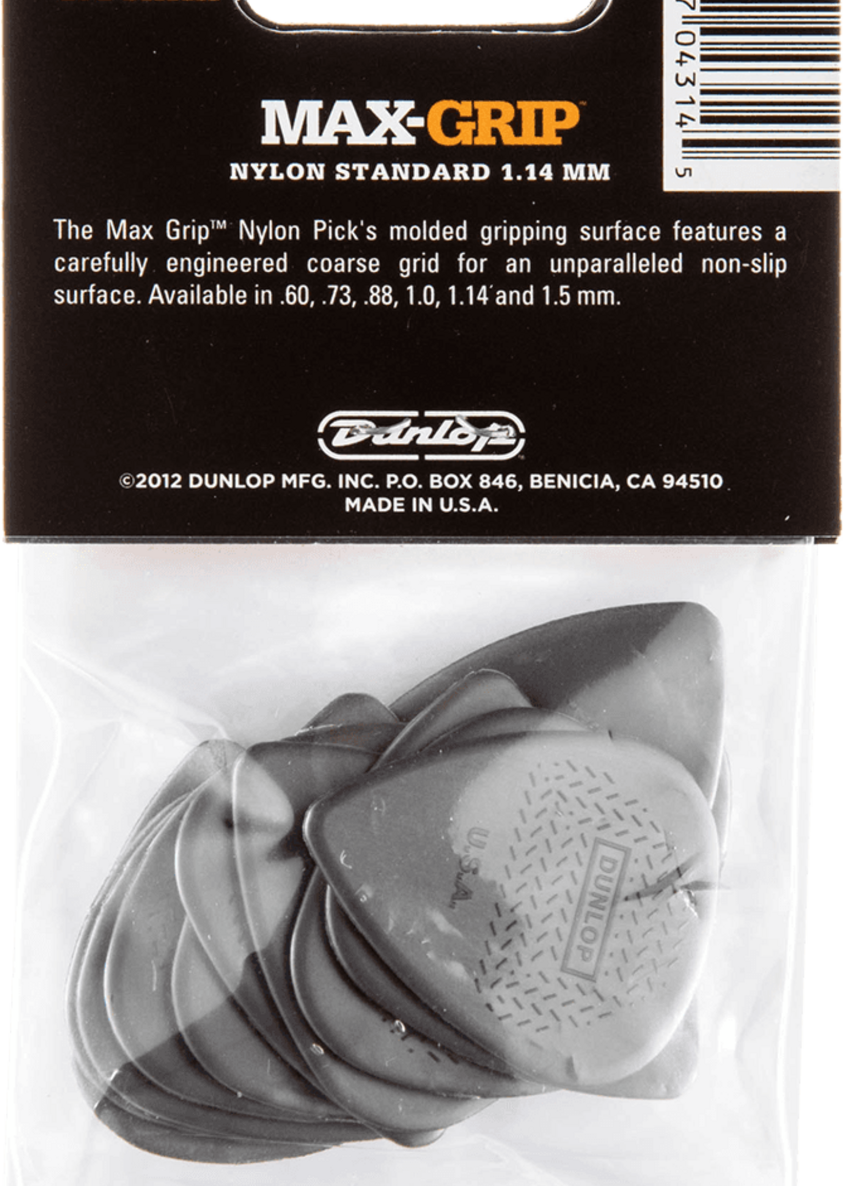 Dunlop Dunlop 449P114 Max Grip Standard Player's Pack Plectrum 1.14 mm (12 stuks)