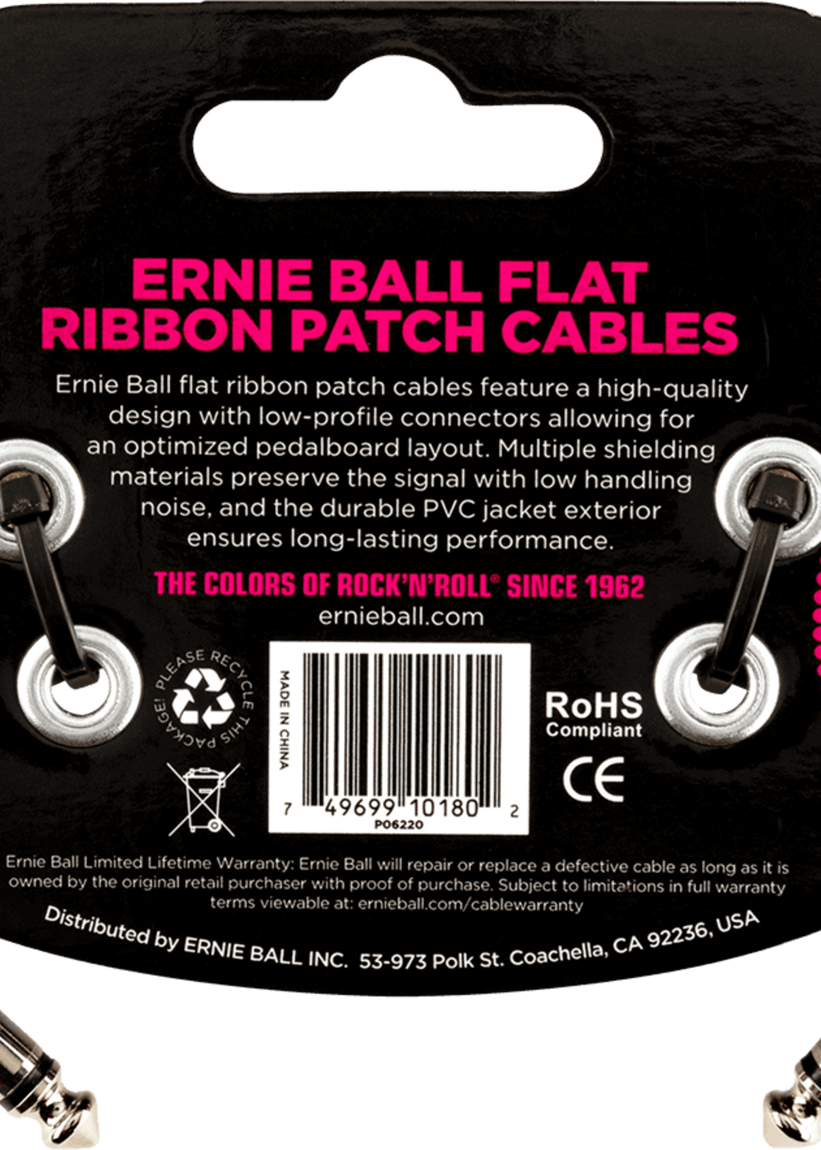 Ernie Ball Ernie Ball Patchkabel 3-pack 15cm (EB 6220)