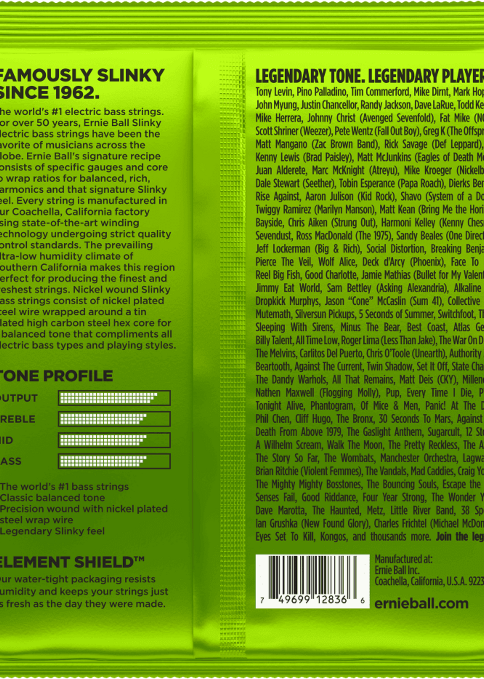 Ernie Ball Ernie Ball Regular Slinky Bassnaren 5-String 45-130 (EB 2836)