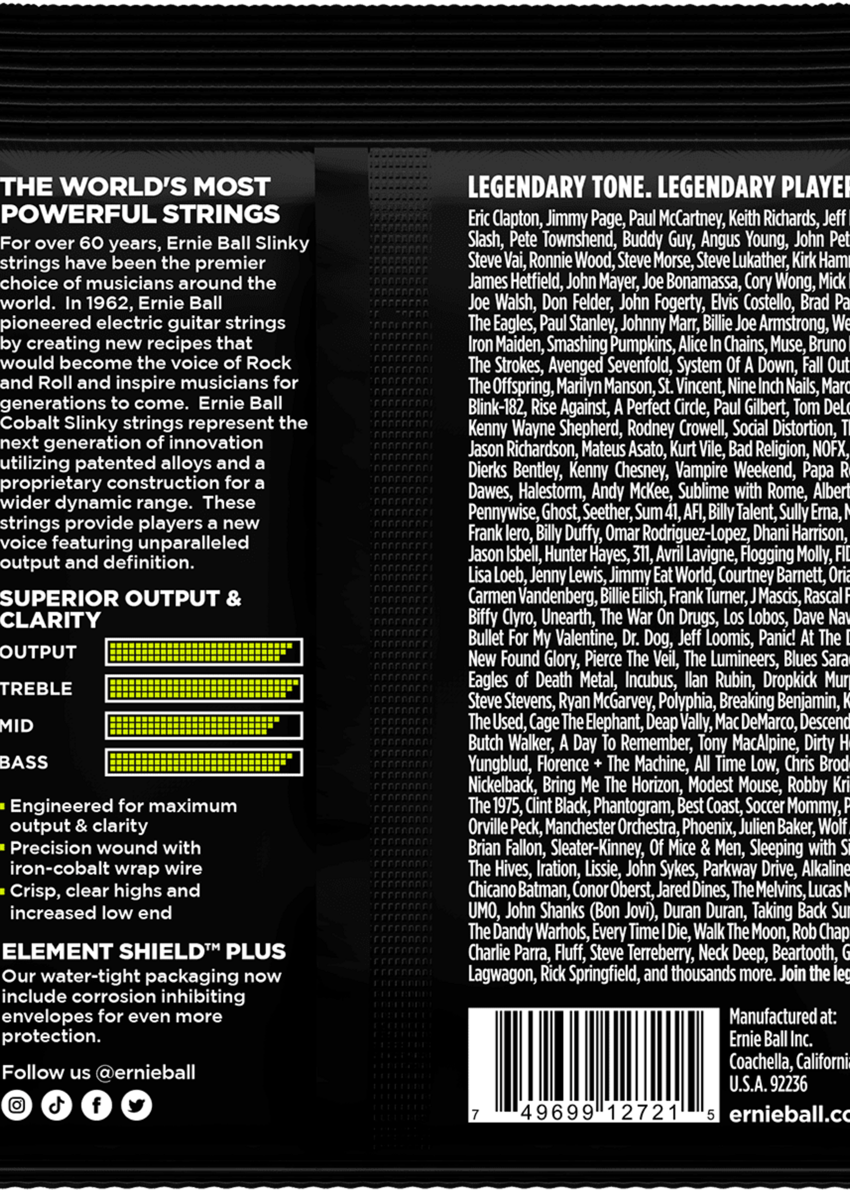 Ernie Ball Ernie Ball Regular Slinky Cobalt Elektrische Gitaarsnaren 10-46 (EB 2721)