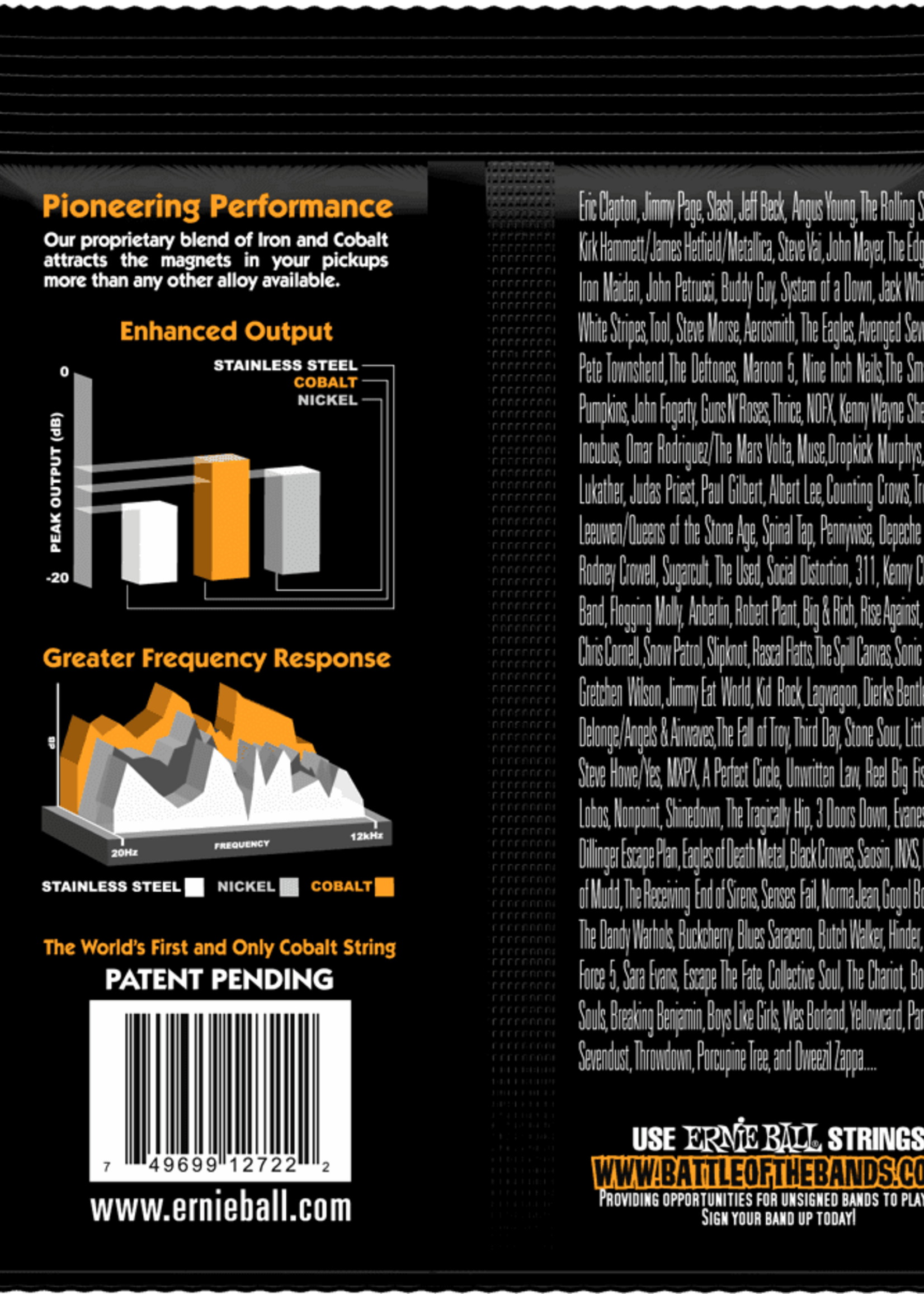 Ernie Ball Ernie Ball Hybrid Slinky Cobalt Elektrische Gitaarsnaren 9-46 (EB2722)