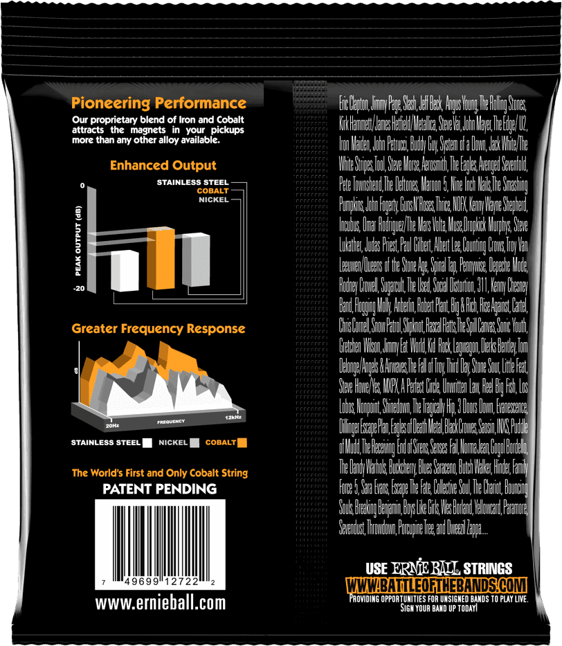 Ernie Ball Hybrid Slinky Cobalt Elektrische Gitaarsnaren 9-46 (EB2722)