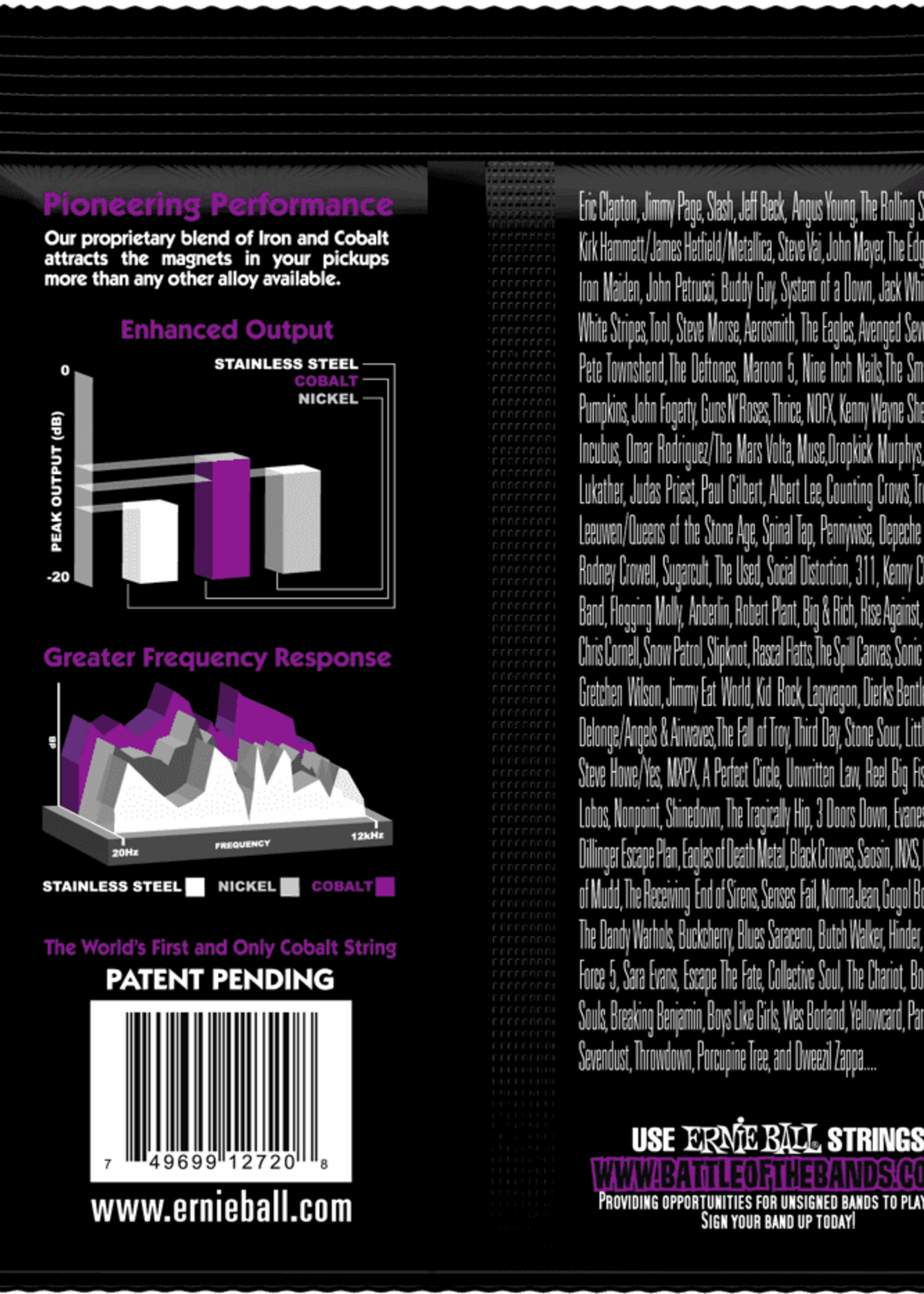 Ernie Ball Ernie Ball Cobalt Power Slinky Elektrische Gitaarsnaren  11-48