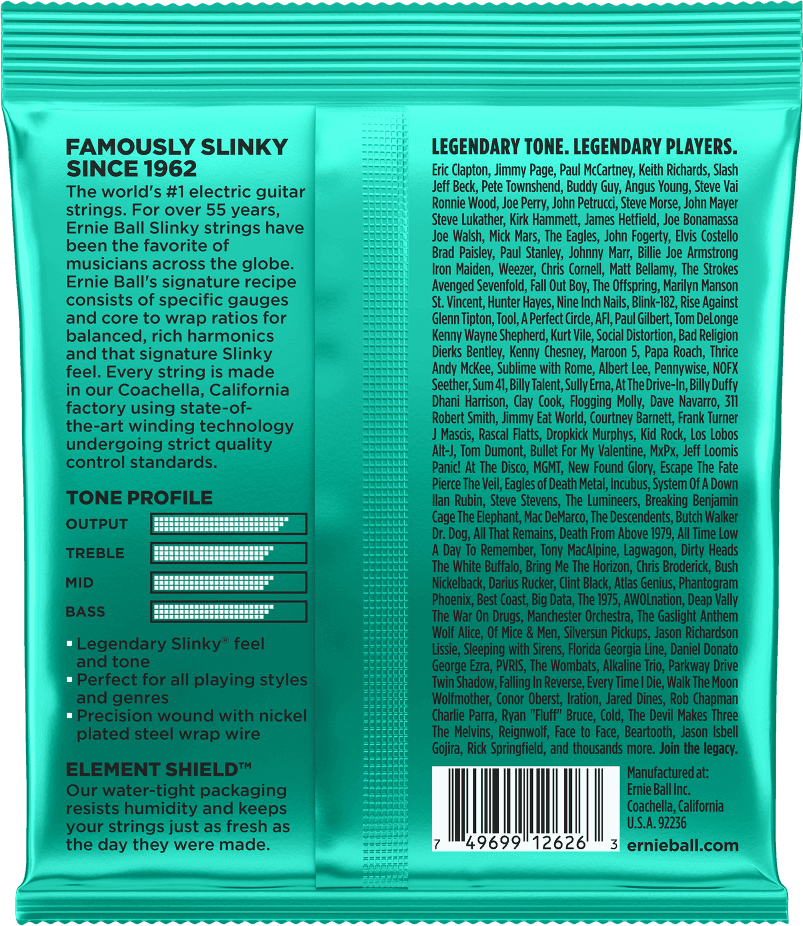 Ernie Ball Not Even Slinky Elektrische Gitaarsnaren 12-56 (EB 2626)