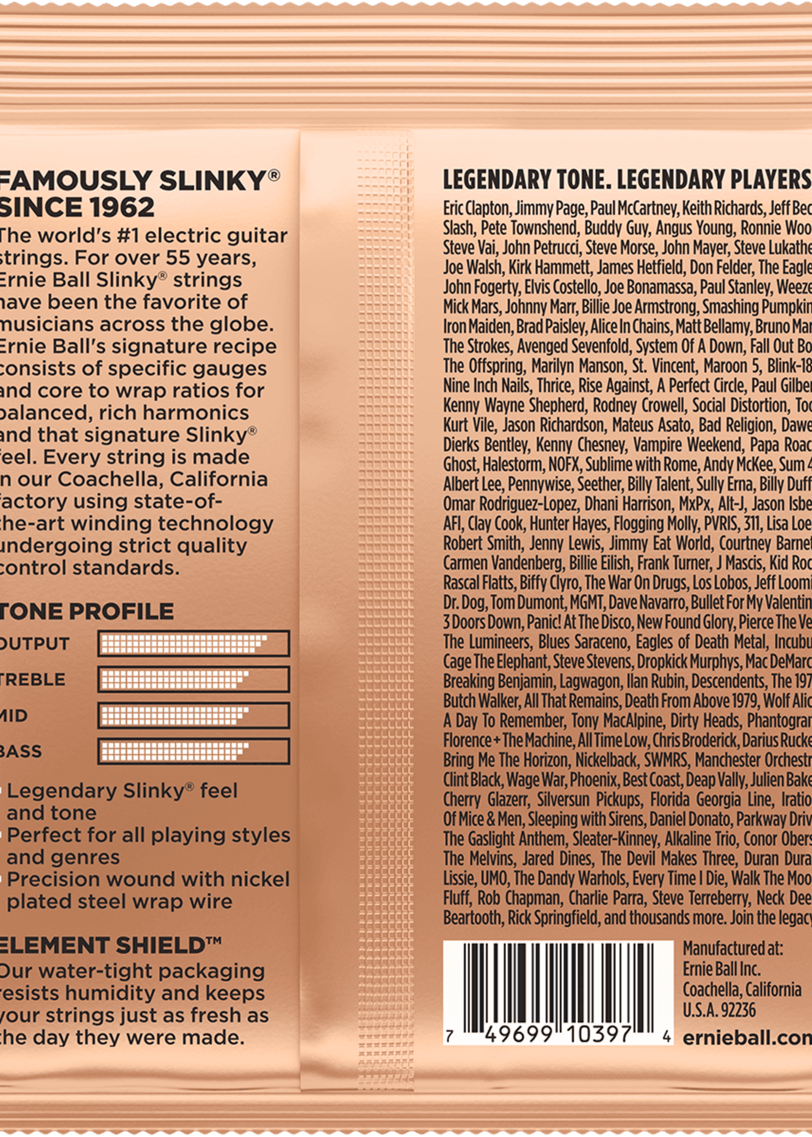 Ernie Ball Ernie Ball Turbo Slinky Elektrische Gitaarsnaren 9.5-46 (EB 2224)