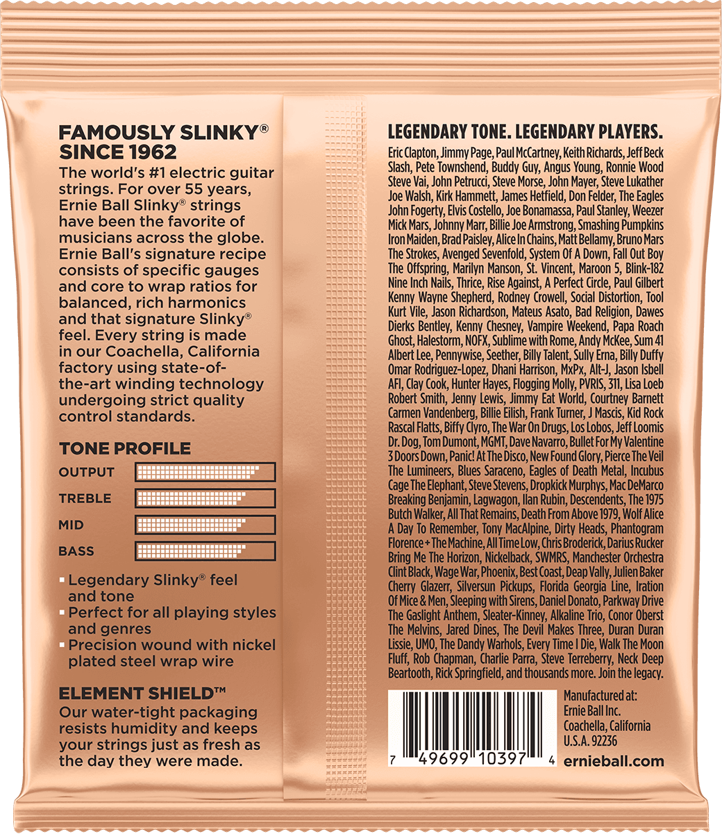 Ernie Ball Turbo Slinky Elektrische Gitaarsnaren 9.5-46 (EB 2224)