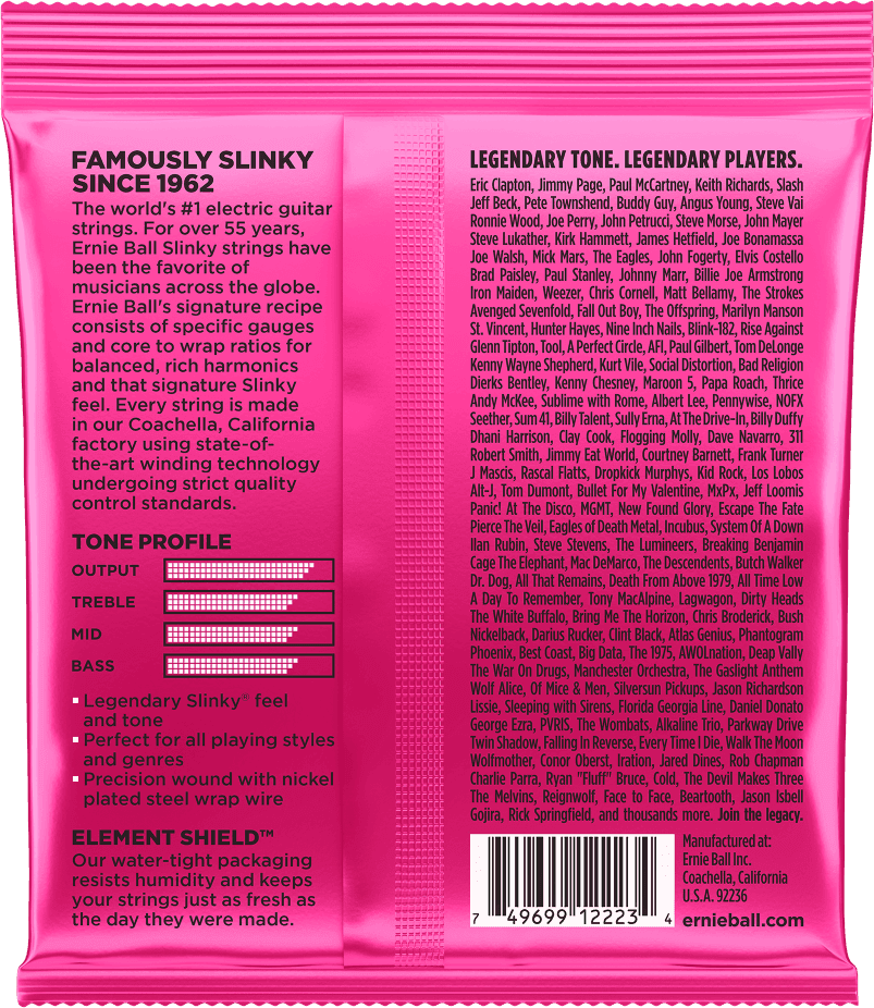 Ernie Ball Super Slinky Elektrische Gitaarsnaren 9-42 (EB 2223)