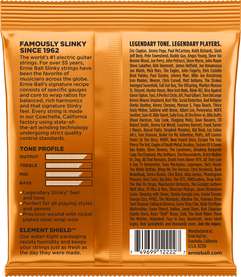 Ernie Ball Hybrid Slinky Elektrische Gitaarsnaren 9-46 (EB 2222)