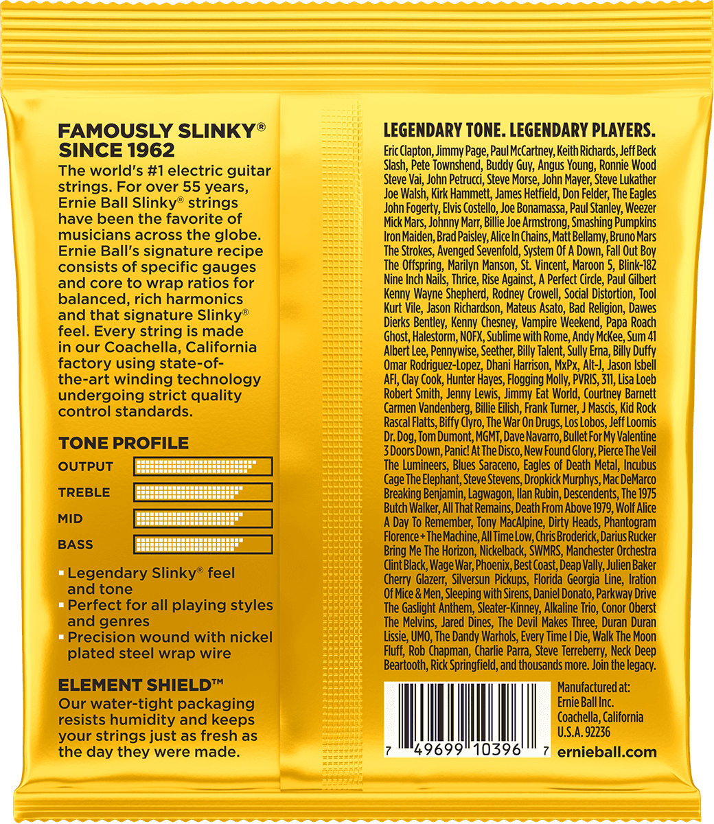 Ernie Ball Skinny Top Beefy Bottom Slinky Elektrische Gitaarsnaren 10-54 (EB 2216)