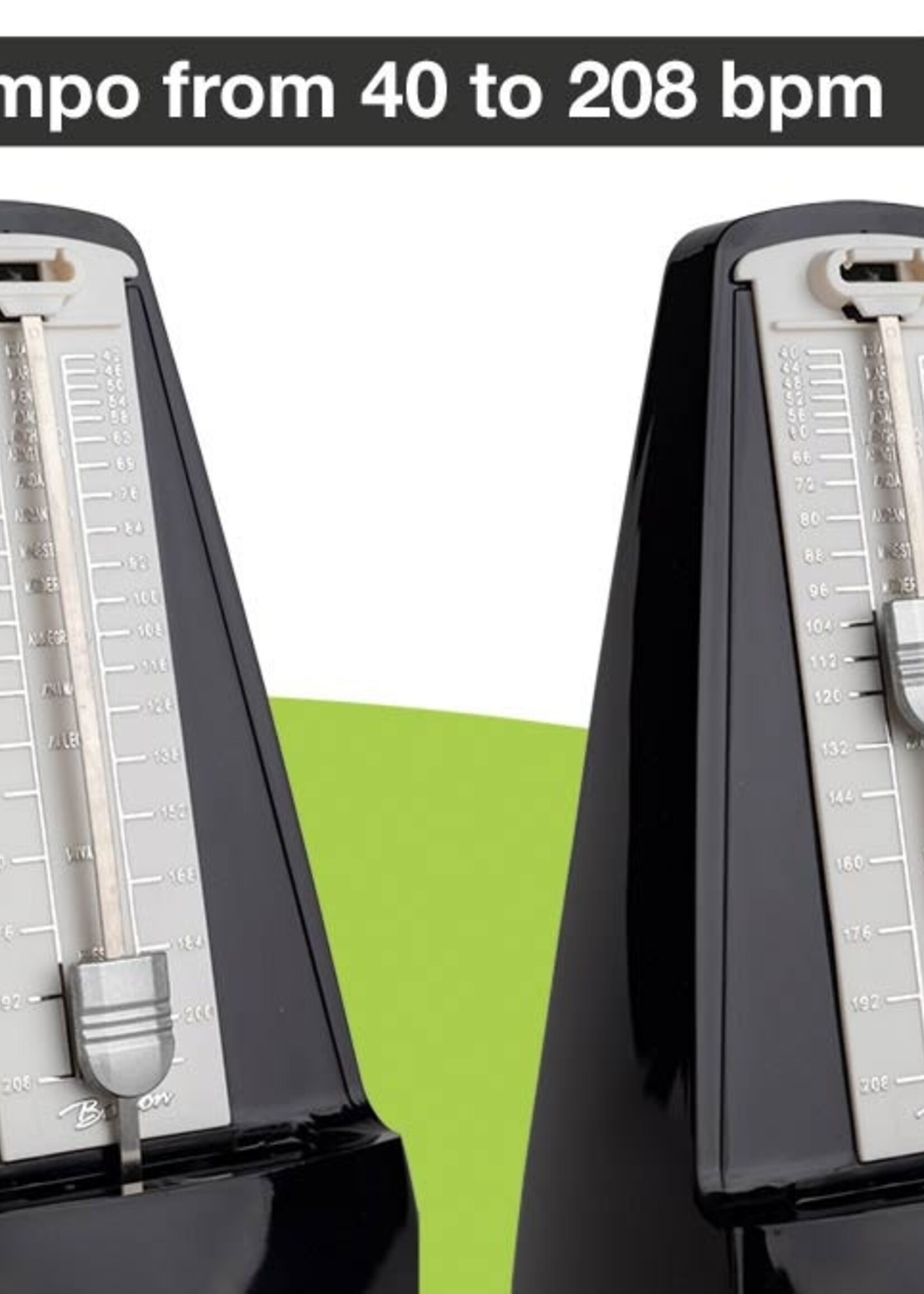 Boston Boston Analoge Metronoom Met Bel Zwart