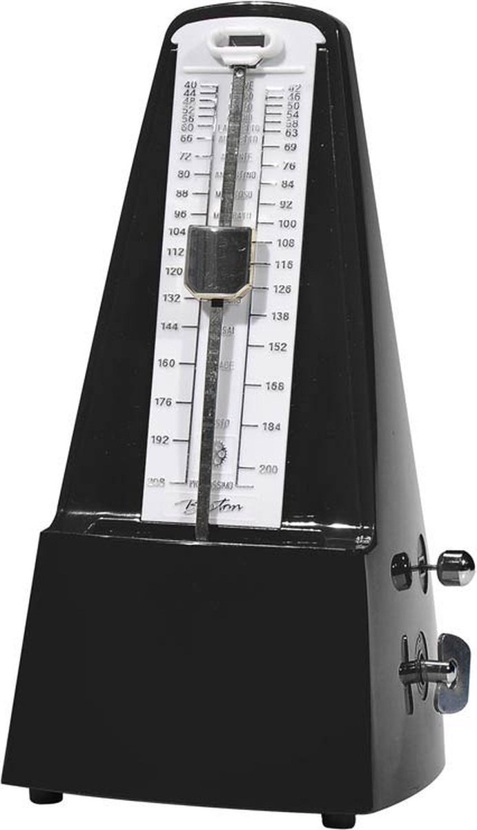 Boston Analoge Metronoom Met Bel Zwart