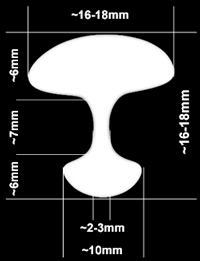 Cufflink dimensions