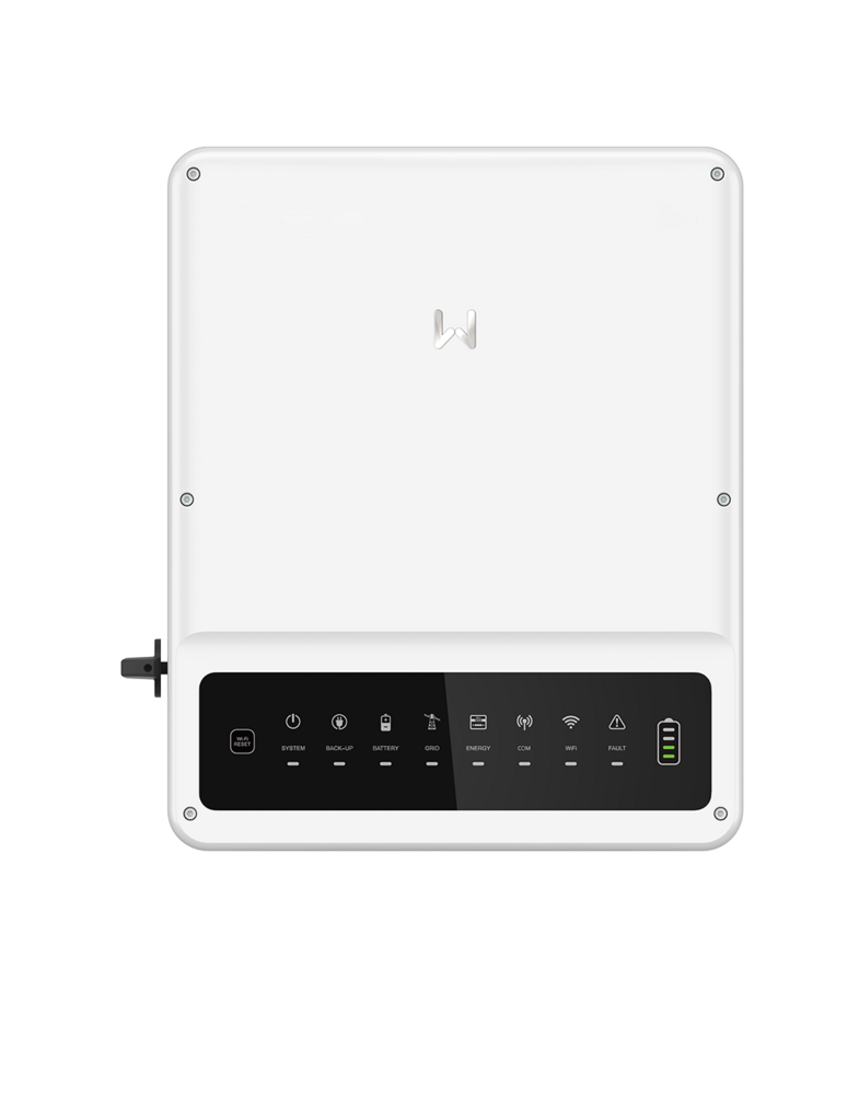 GoodWe GoodWe Omvormer 5000N-EH-BE, 1-Fase, 21.7A, 2 MPPT 2 IN, WIFI/LAN/BT, Hybride, HV, GM1000, 1x CT