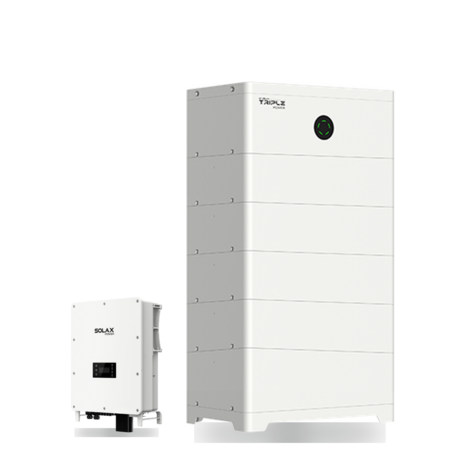 SolaX 25.5 kWh home battery with hybrid inverter, three-phase